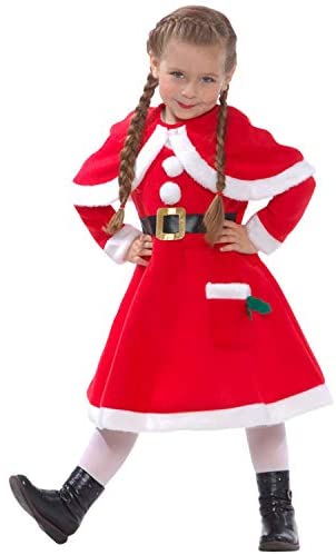 Morph Girls Santa Costume Santas Little Helper Kids Miss Christmas Dress Outfit