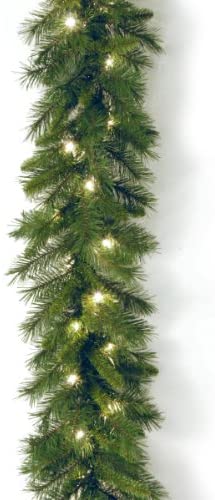 National Tree Company Pre-lit Artificial Christmas Garland | Includes Pre-strung Lights | Winchester Pine - 9 ft