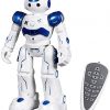 SGILE RC Robot Toy, Gesture Sensing Remote Control Robot for Kid 3-8 Year Birthday Gift Present, Blue