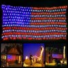 xtf2015 Led Flag Net Lights of The United States, Waterproof American Flag String Light For Christmas,Festival, Holiday, Independence Day, Memorial Day, Decoration, Garden, Yard, Indoor And Outdoor