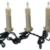 Kurt S. Adler 10-Light Clip-On White Candle with Clear Bulbs Christmas Light Set, Indoor Only