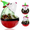 Legendog Cat Christmas Toy, Santa Claus Tumbler Mouse Cat Feeder Toy, Interactive Cat Toys, Cat Puzzle Toy, Christmas Pet Toys for Cats and Puppies, Cat Treat Dispenser Toy